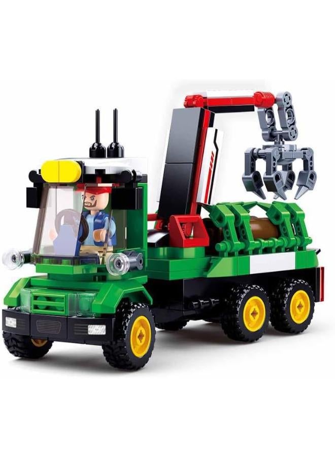 Sluban M38-B0778 Log Trailer Large (209pcs) boy toys, girl toys, birthday gift, Christmas gift, growth, fun, for kids. - Image 3