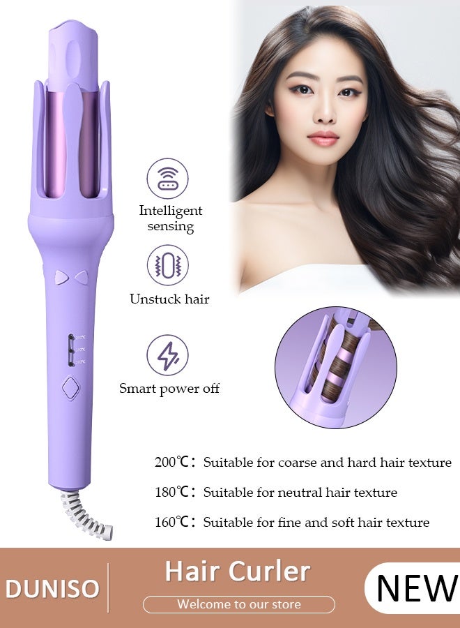 DUNISO Automatic Hair Curler Rollers,Advanced Petal-shaped Auto Curling Iron 32mm Large Waves,Hair Care Coating,Fast Heating,3 Temperatures control,Multi-Protections,Create Pretty Curls Effortlessly - Image 1