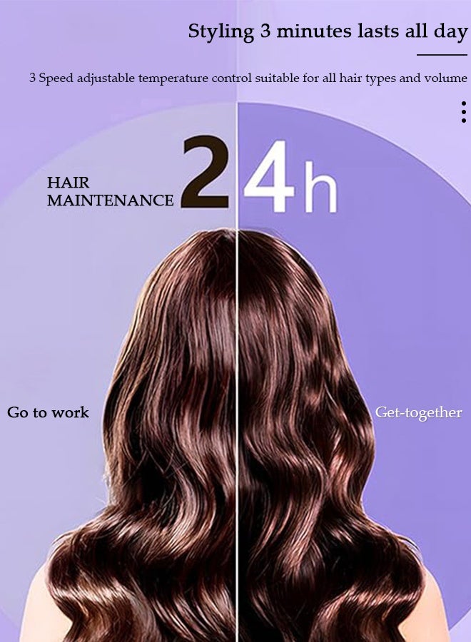 DUNISO Automatic Hair Curler Rollers,Advanced Petal-shaped Auto Curling Iron 32mm Large Waves,Hair Care Coating,Fast Heating,3 Temperatures control,Multi-Protections,Create Pretty Curls Effortlessly - Image 5