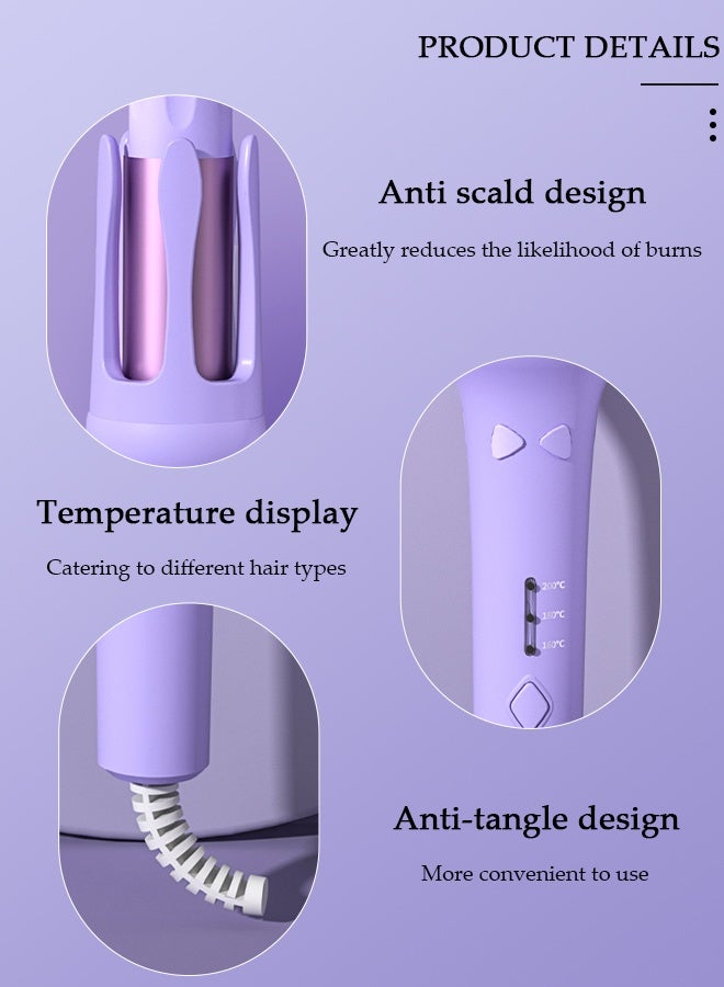 DUNISO Automatic Hair Curler Rollers,Advanced Petal-shaped Auto Curling Iron 32mm Large Waves,Hair Care Coating,Fast Heating,3 Temperatures control,Multi-Protections,Create Pretty Curls Effortlessly - Image 3