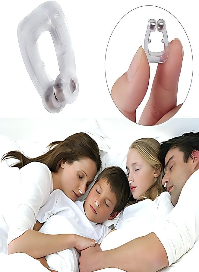 DeoDap Oblivion Anti Snoring Devices - Silicone Magnetic Nose Clip, Snore Stopper for Men & Women, Soft & Comfortable Clip for Better Sleep, Easy Breathing & Instant Relief (Pack of 2) - Image 2