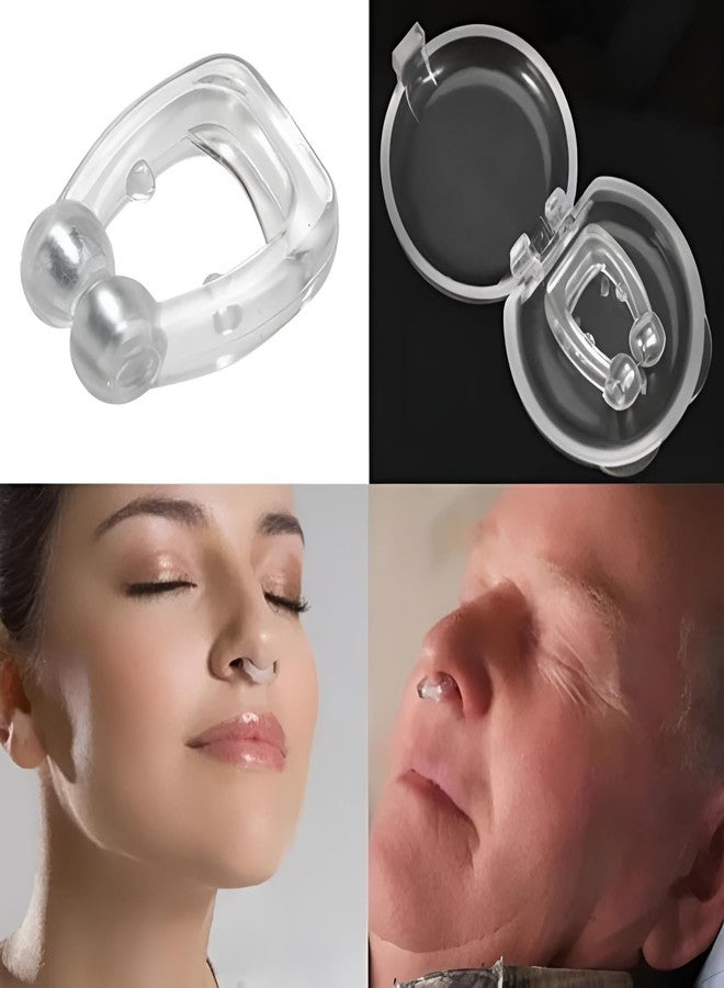 DeoDap Oblivion Anti Snoring Devices - Silicone Magnetic Nose Clip, Snore Stopper for Men & Women, Soft & Comfortable Clip for Better Sleep, Easy Breathing & Instant Relief (Pack of 2) - Image 3