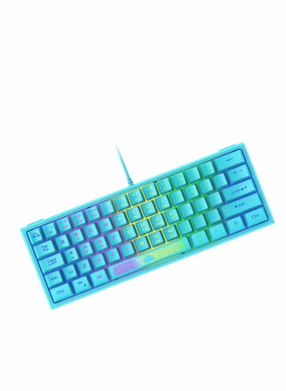 60% Gaming Keyboard, Mini Portable Rainbow RGB Backlight Compact Ergonomic 62-Key Layout 19-Key Anti-Ghosting Mechanical Feel Waterproof USB Wired for PC Mac Windows Gaming Laptop Typist (Blue) - pzsku/Z3E7AFC339A0A4E95E1F7Z/45/_/1717029450/a9fd9e1b-c53c-4528-8bd8-69d6cdaf83ac