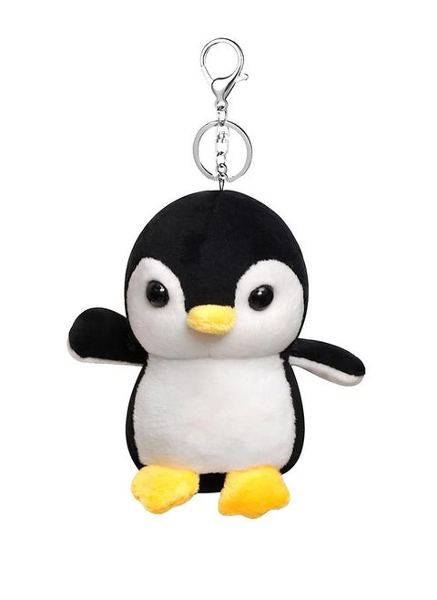 Plush Toy with Keychain, Lovely Stuffed Doll Pendant Keychain, Award Goodie Bag Fillers and Animal Themed Party (Blak)