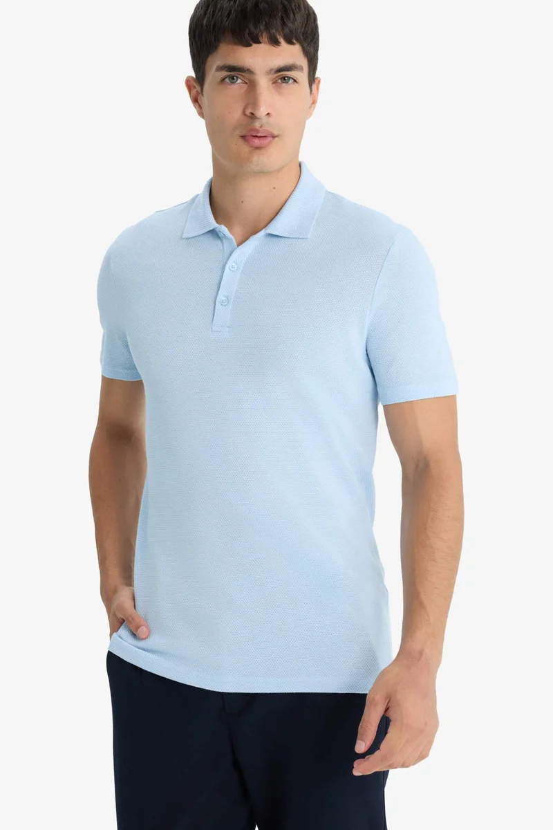 Defacto Slim Fit Cotton Blend Basic Polo T-Shirt