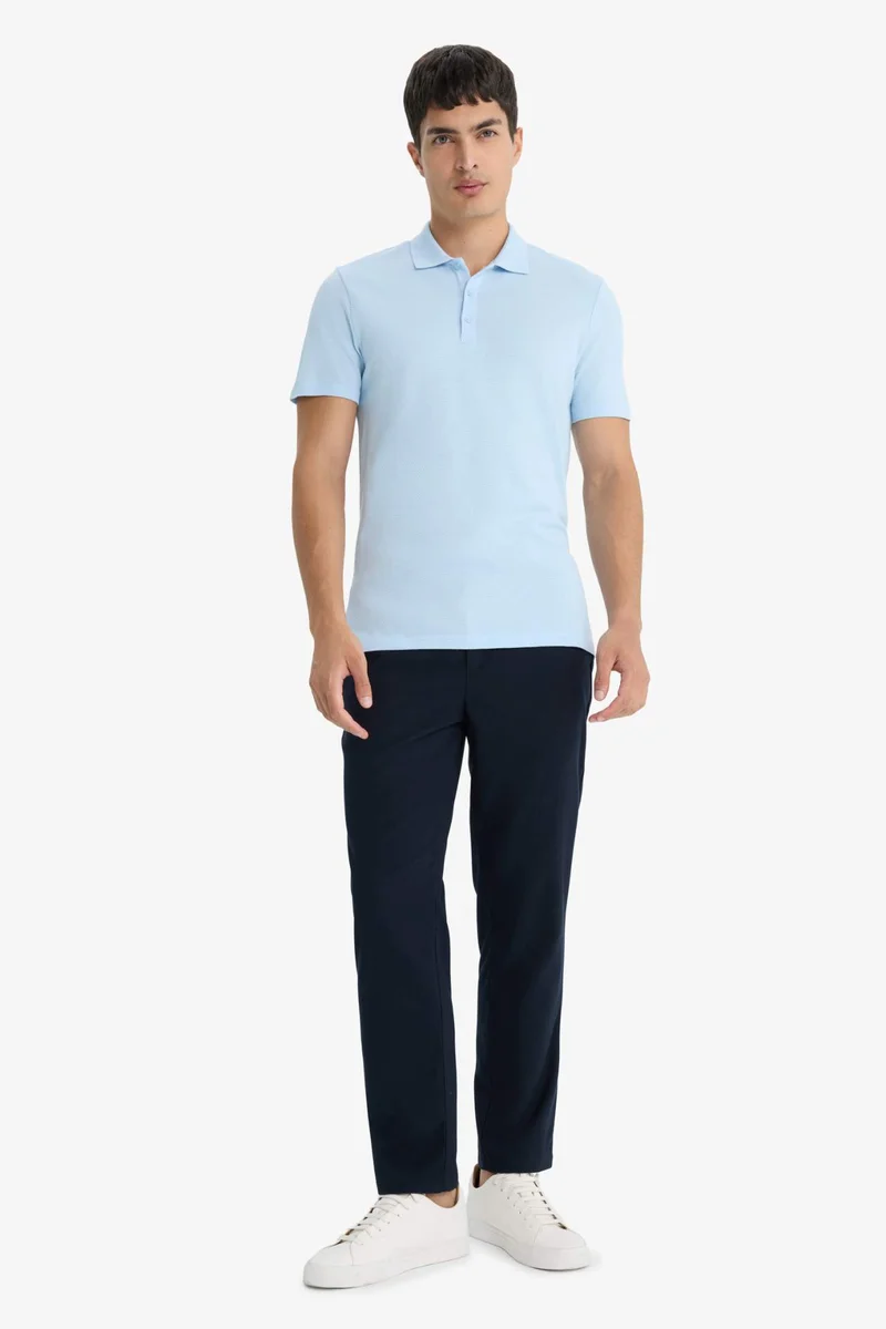 Defacto Slim Fit Cotton Blend Basic Polo T-Shirt