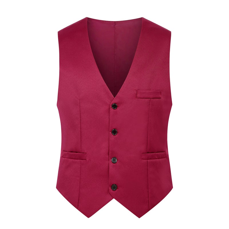 New British Fashion Men'S Suit Vest Slim Fit Waistcoat Men'S Vest Korean Style Suit Vest Trendy And Handsome - Image 2