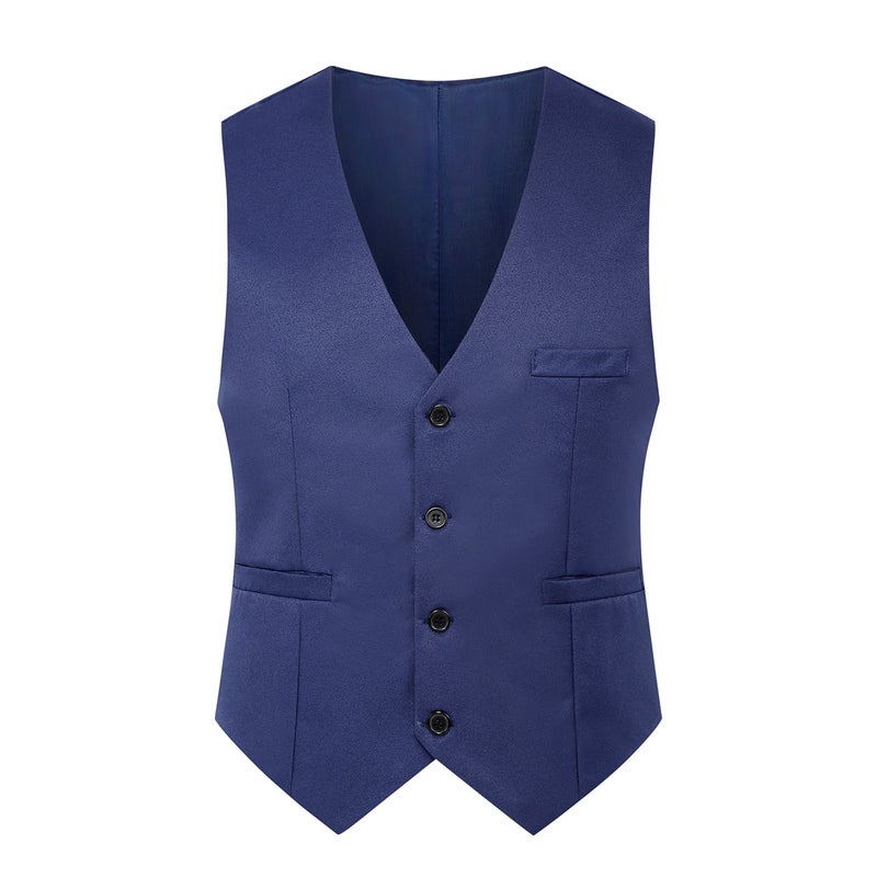 New British Fashion Men'S Suit Vest Slim Fit Waistcoat Men'S Vest Korean Style Suit Vest Trendy And Handsome - Image 4