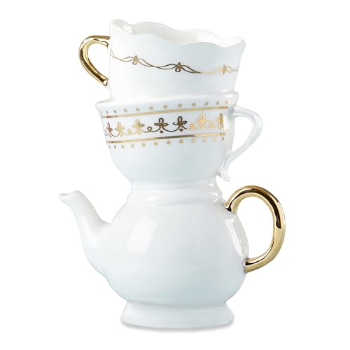 Kate Aspen Vintage Tea Party Antique Look Ceramic Bud Vase Medium Party Favor Take Home Gift Wedding Decoration Table Decor Bridal Shower Decorations