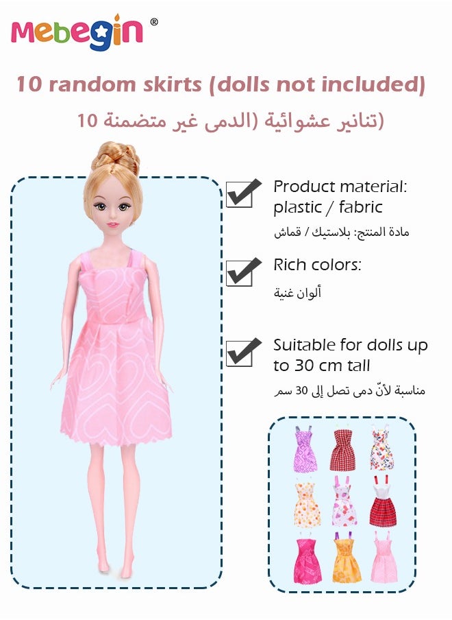 50 PCS Barbie Doll Clothes and Accessories Set, Beautiful Doll Stuff, Value Dolls Dress Up Set for Various Occasions, Colorful Doll Playset with Premium Quality and Dreamy Design, Perfect Gift for Barbie Loving Girls(Not Included Doll)