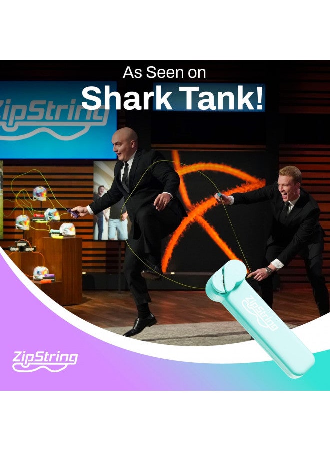 ZipString Original - As Seen on Shark Tank - Classic Rope Launcher Toy, Perfect for Kids & Adults - Fly a String Loop in The Air for Endless Tricks & Fun, Wonderment Awaits, Aesthetic Aqua - Image 1
