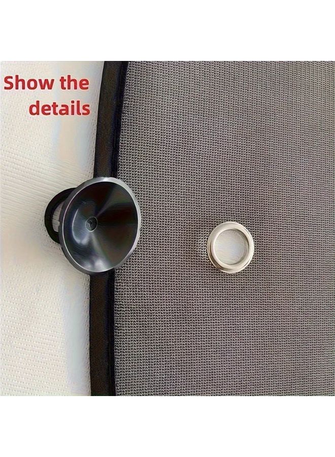 2 Pack Polyamide Car Side Window Sunshades with Suction Cups for Heat and Sun Protection - Image 5