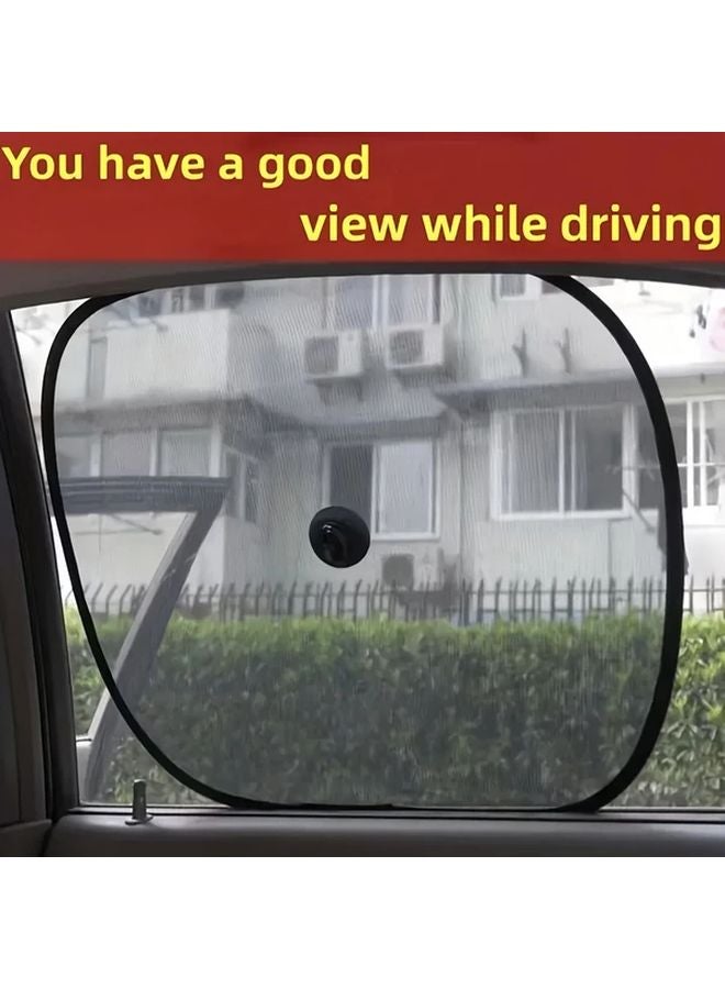 2 Pack Polyamide Car Side Window Sunshades with Suction Cups for Heat and Sun Protection - Image 1