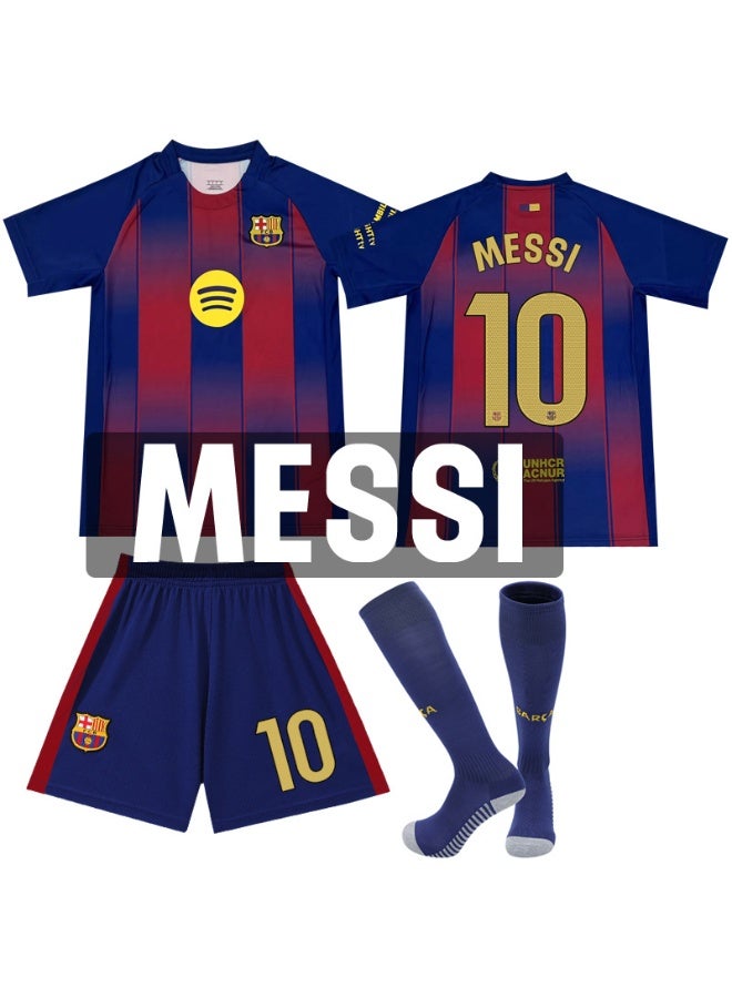 MESSI 2025-2026 season #10 Messi football jersey shorts socks set children's size and adult size, a gift for fans and friends - Image 1