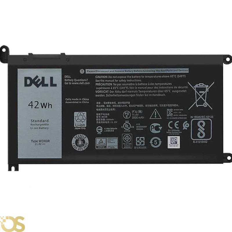 OS Battery Dell Compatible with Inspiron 15 5565 5567 5568 5570 5578 7560 7570 7569 7579 13 7368 7378 7375 5368 5378 5379 17 5765 5767 5770 WDXOR - From OS Store - 3 Month Warranty - Image 1