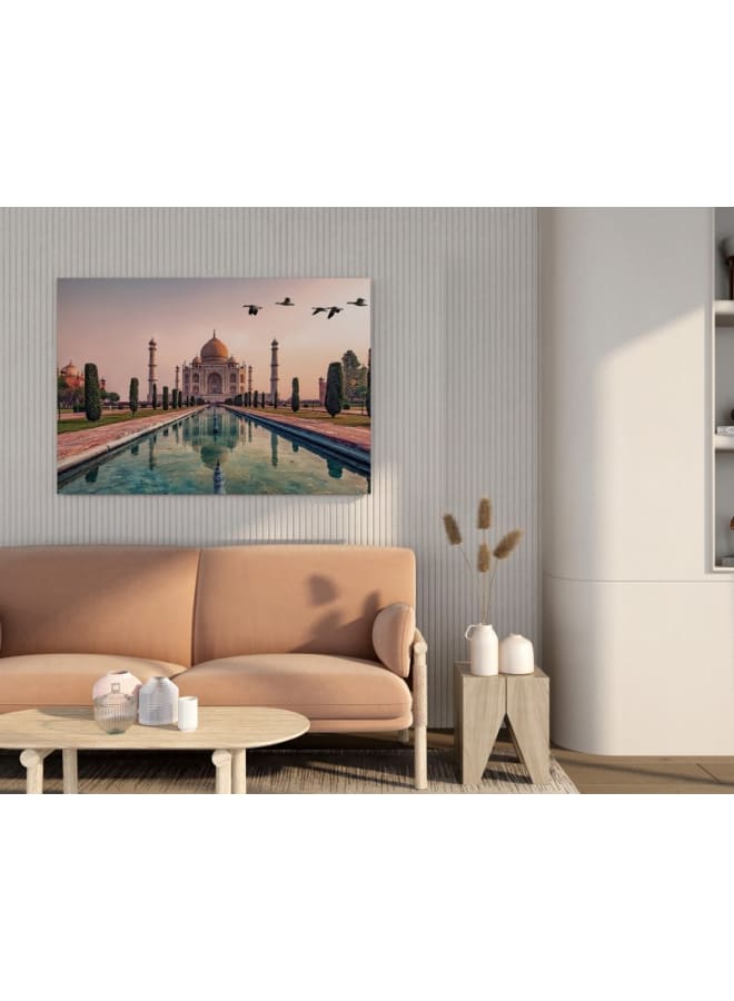 Home Gallery Taj Mahal mausoleum in Agra Canvas Wall Art 120x80 - Image 2