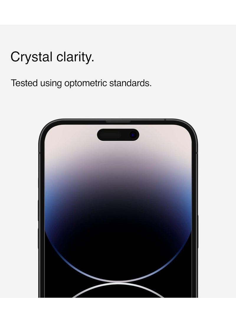 Raxoom Privacy Tempered Glass iPhone 14 Pro Max screen protector, Treated Surface with Anti-Fingerprint Coating, Anti-Spy and Bubble Free Application, Included Easy Align Tray, iPhone case compatible - Image 3