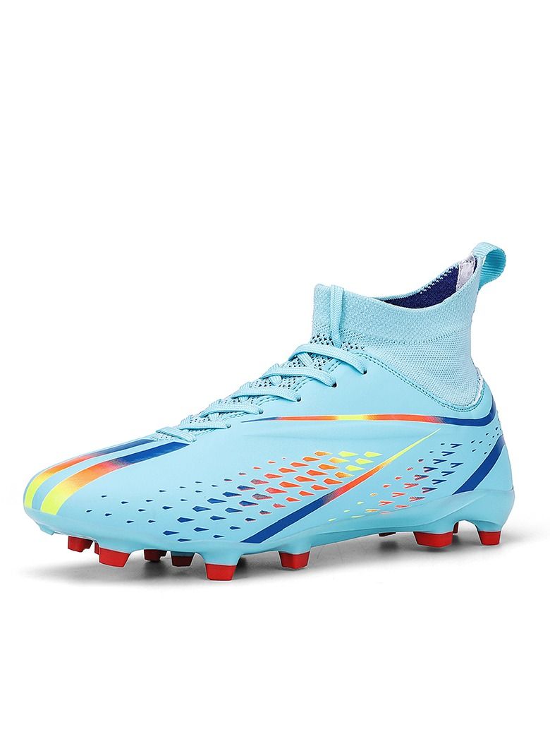 Football Shoes Male Long Nail Primary School Children Mandarin Duck Couple Artificial Grass Long Nail Sports Shoes  - Image 1