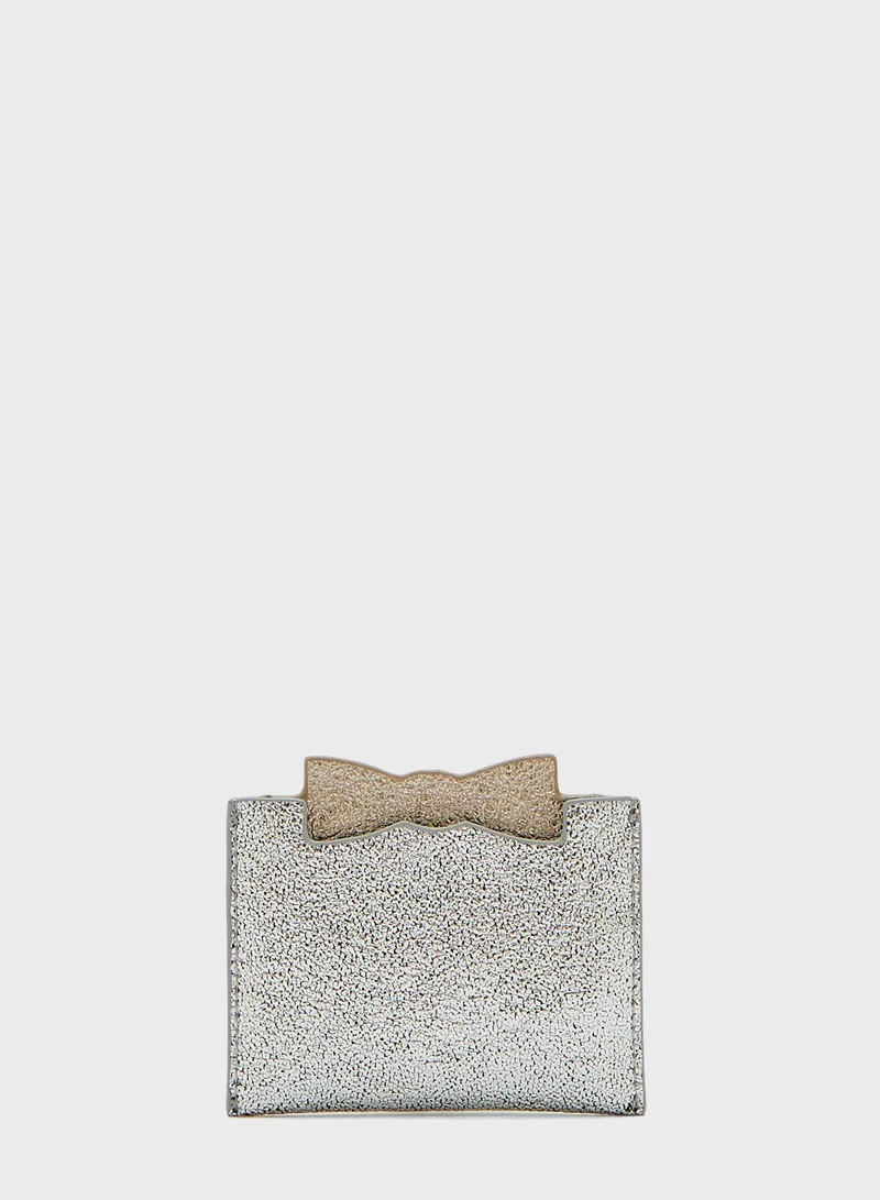 Ted Baker Mellan Slotted Bow Card Holder