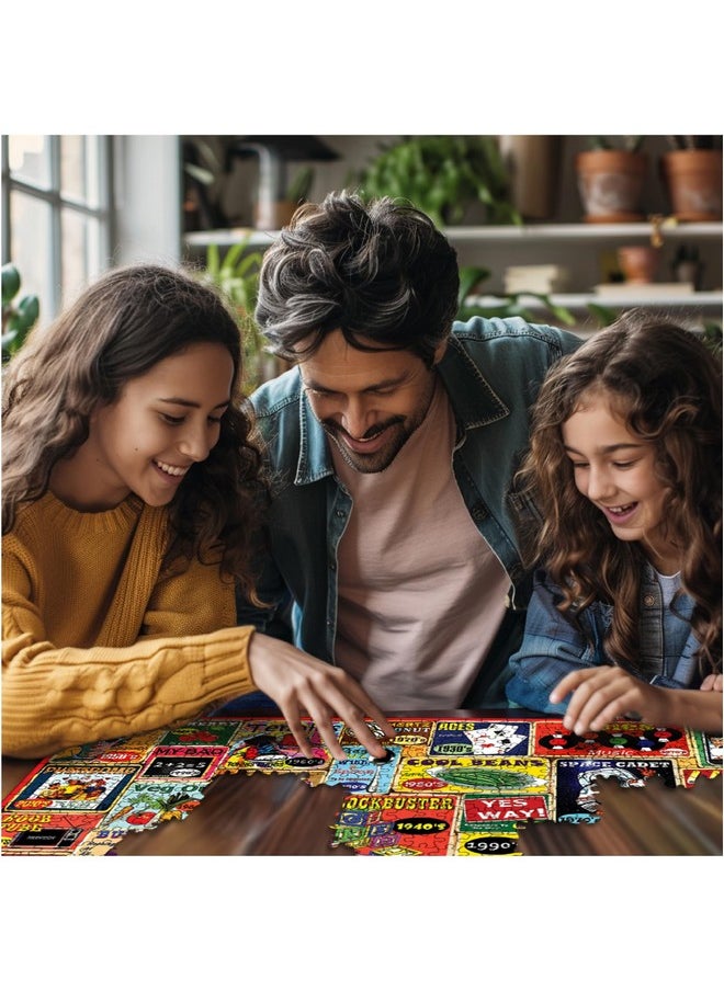 WHITE MOUNTAIN - White Mountain Slang We Used Jigsaw Puzzles 1000 Pieces for Adults Children Grandparents Fun Collage Puzzles for Family - Image 1
