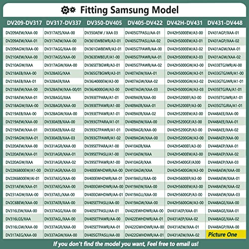 Monkemon Upgraded Dryer Repair Kit Compatible with Samsung Dryer Roller Replacement Kit, for DC97-16782A Dryer Roller, DC93-00634A Idler Pulley, 6602-001655 Belt (6 Roller White Spacer) - Image 5