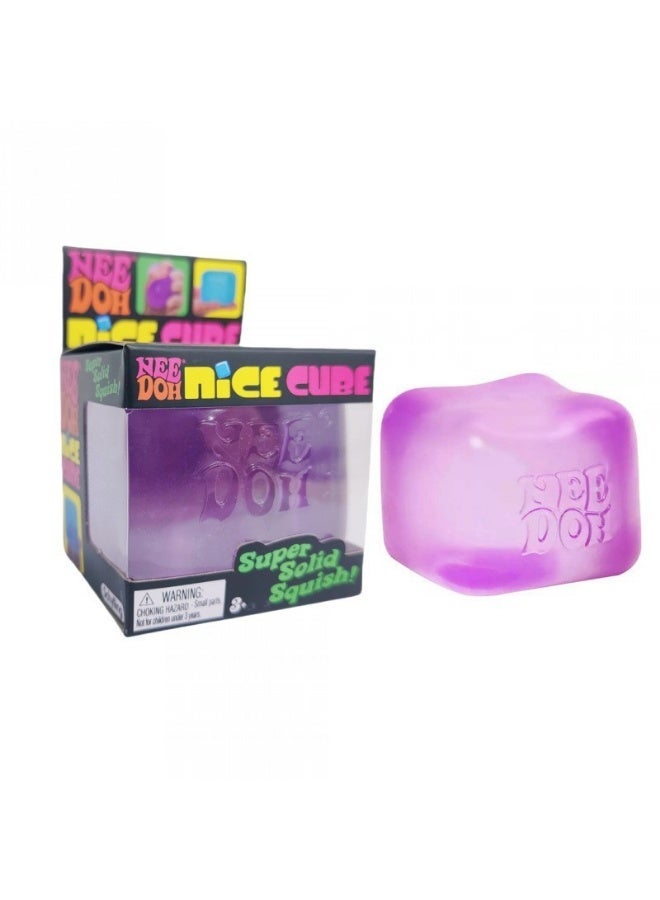 Nice Cube -Sensory Squeeze Toy with Super Solid Squish - 2.25 Cube  (Purple) - Image 1
