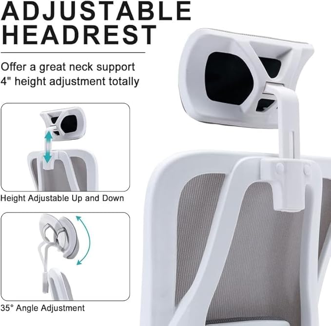 Multiwood Advanced Comfort Professional Chair with Balanced Lumbar Support, Durable Build and Extended Sitting Ease – Grey - Image 3