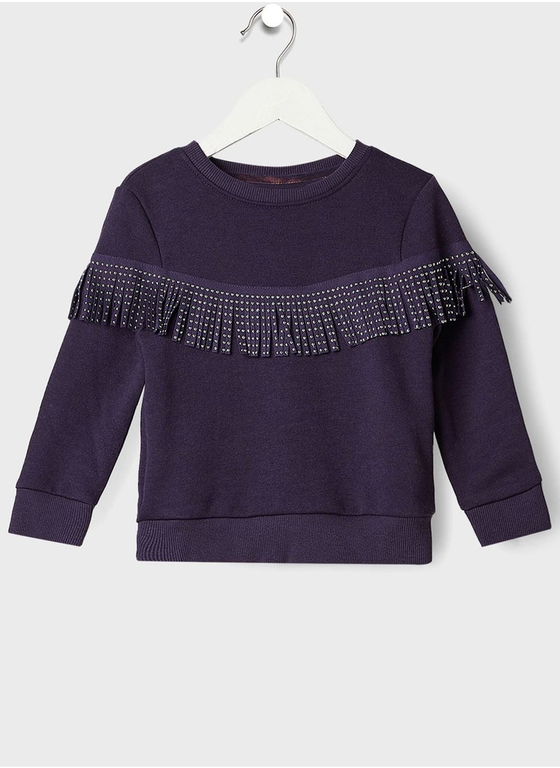 ONLY - Kids Fringe Sweatshirt - Image 1