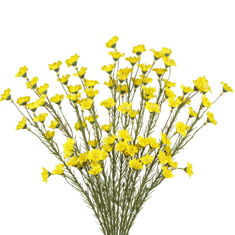 Cityes 10 Pcs Artificial Wildflowers With Stems Bulk Silk Spring Flowers 21 Inch Fake Forsythia Branches Yellow Faux Wildflowers Floral Arrangements For Home Decor Indoor Outdoor Wedding Centerpieces - Image 1