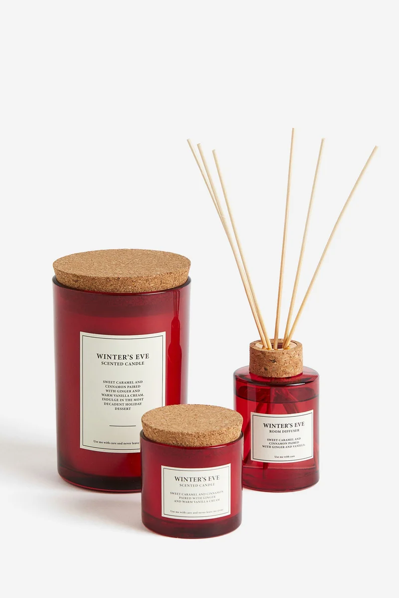 اتش اند ام Large Cork-Lid Scented Candle