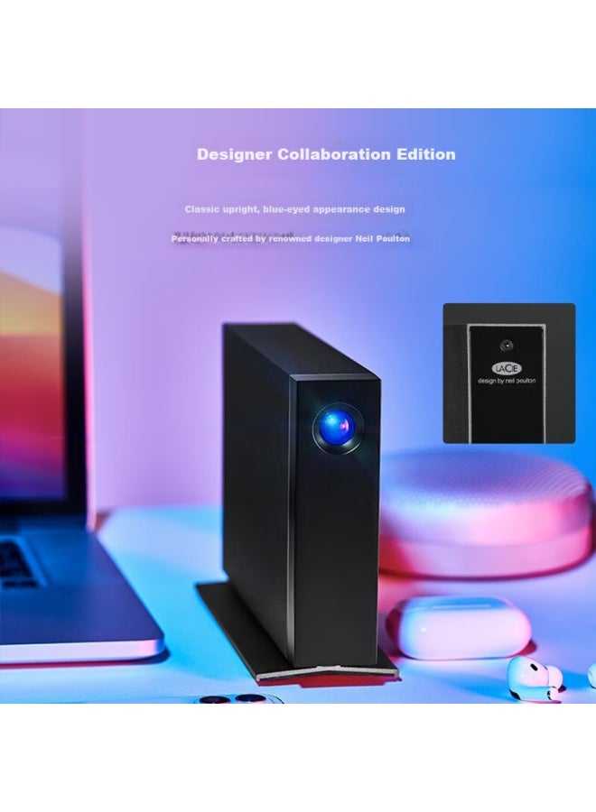 LACIE لاسي، قرص صلب محمول، 4 تيرابايت، من فئة المؤسسات، قرص صلب ميكانيكي، نوع-C/USB 3.1، D2، 3.5 بوصة، CMR عمودي، عالي السرعة، خدمة استعادة البيانات - Image 5