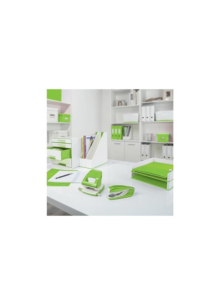 Leitz 5362 A4 Magazine File, WOW Range, Dual Colour White/Green - Image 4