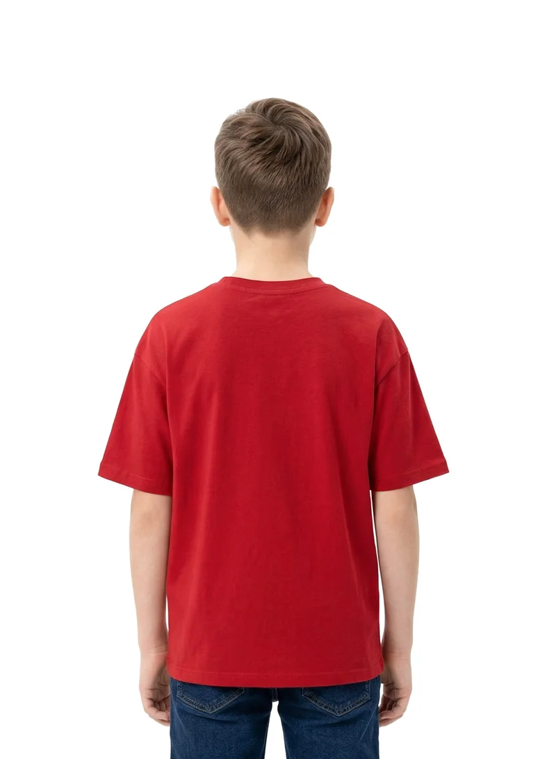 MARVEL Teen Boys Marvel Red Hulk Graphic Printed Red T-Shirt