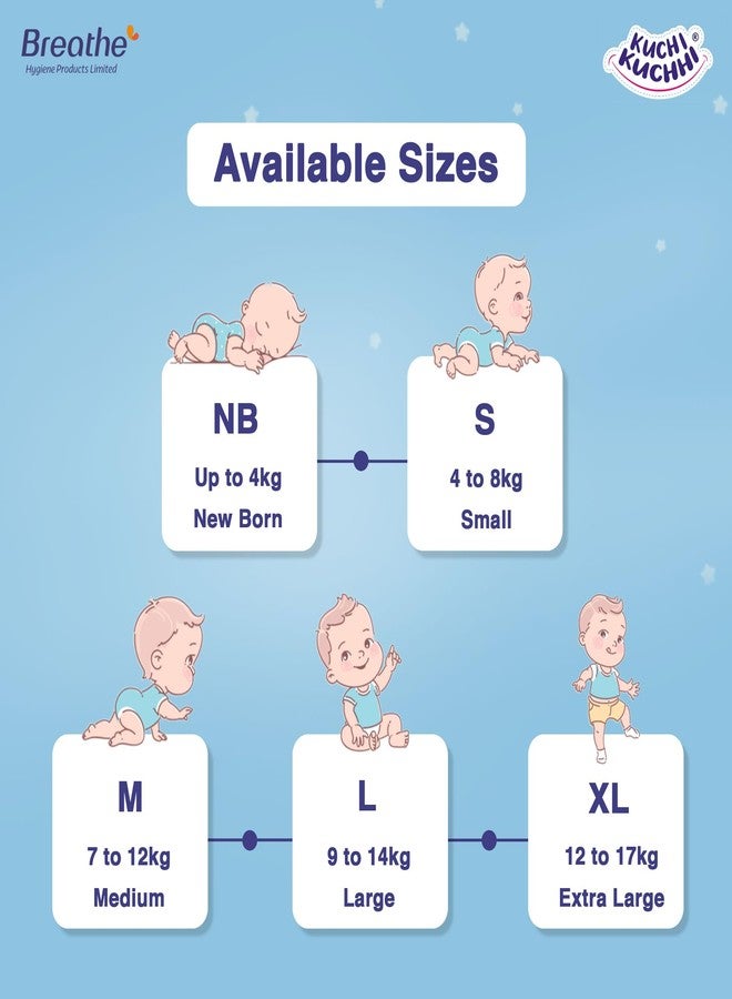 KUCHI KUCHHI Premium super soft baby diaper with a 3D bubble top and super absorbent core | Added active leak barriers and wetness indicators - S Size, 78 Count - Image 4