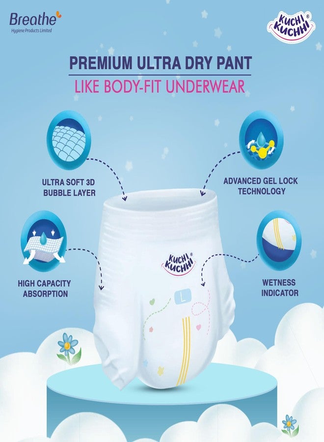 KUCHI KUCHHI Premium super soft baby diaper with a 3D bubble top and super absorbent core | Added active leak barriers and wetness indicators - S Size, 78 Count - Image 3