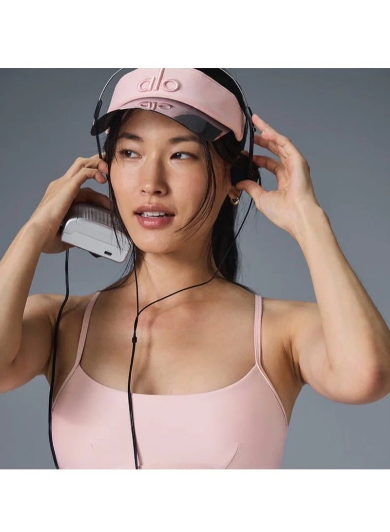 Alo Pink Sunshade Cap - Image 1