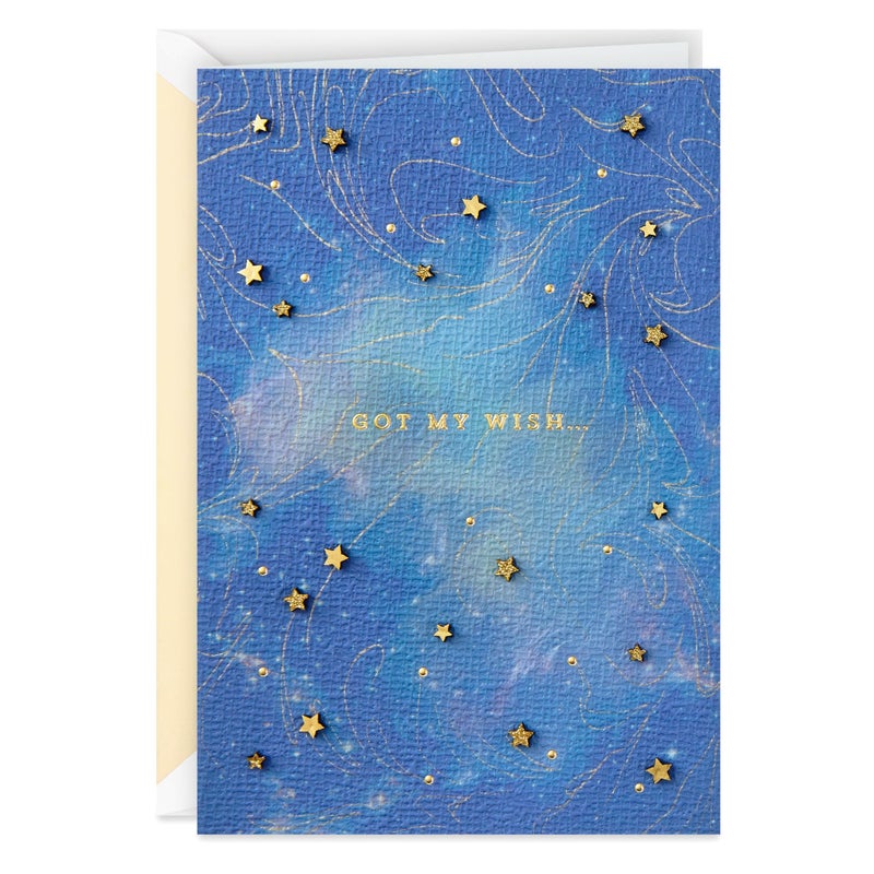 Hallmark Signature Love Card (Got My Wish) for Anniversary, Romantic Birthday, Sweetest Day - Image 1