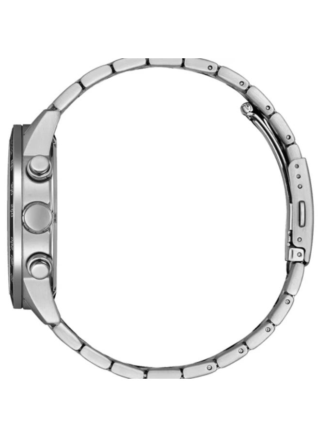 سيتيزن ساعة سيتيزن AN3681-57E سوداء اللون، كرونوغراف تناظري، كوارتز، مصنوعة من الفولاذ المقاوم للصدأ، للرجال AN3681-57 - Image 2