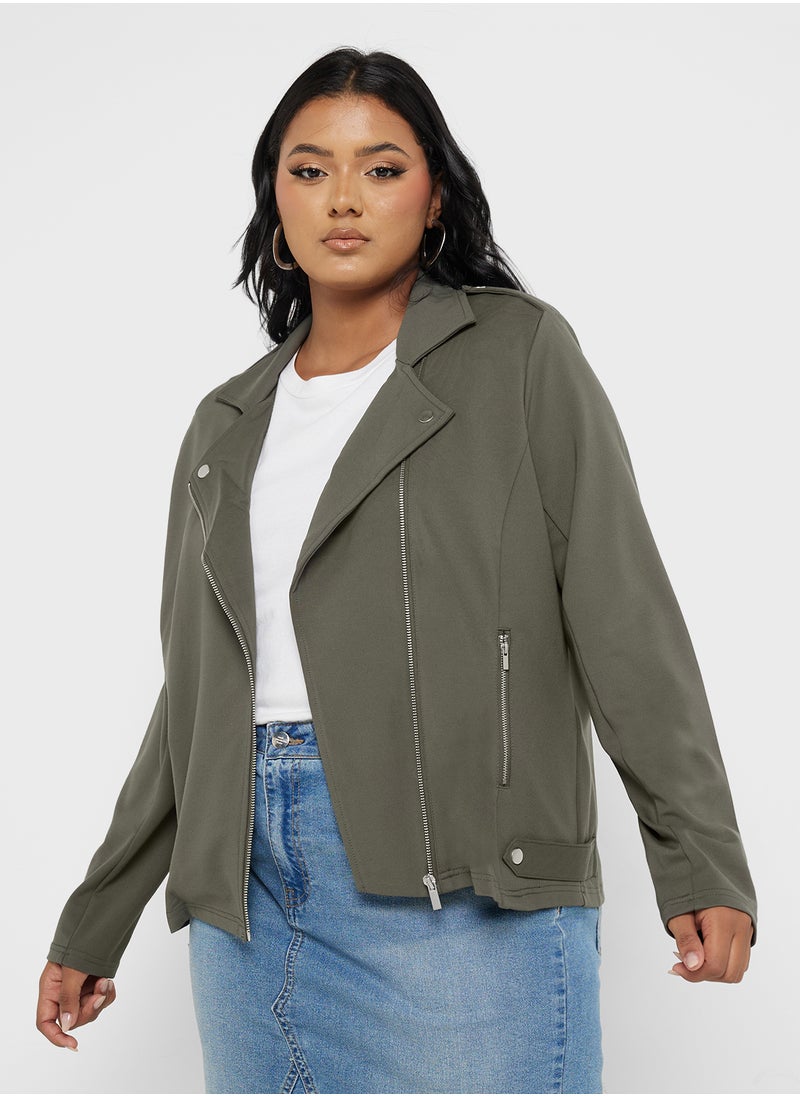 Only Carmakoma Pu Biker Jacket  - Image 1