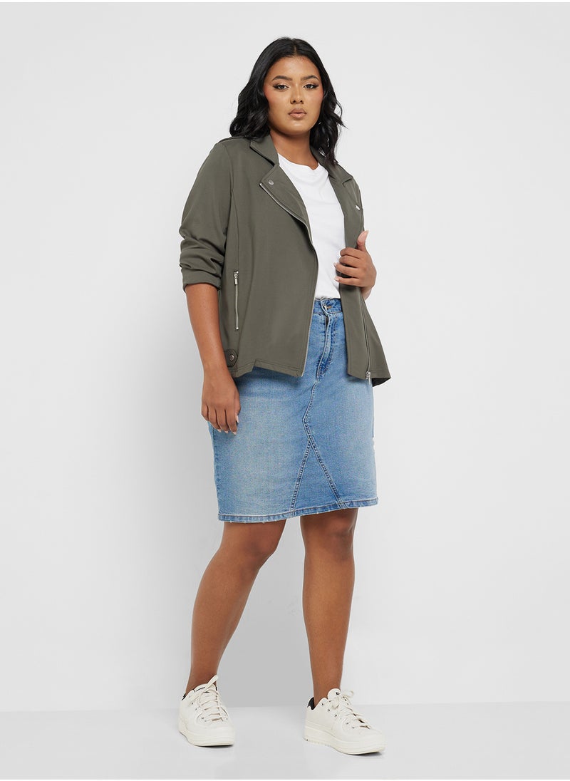 Only Carmakoma Pu Biker Jacket  - Image 4