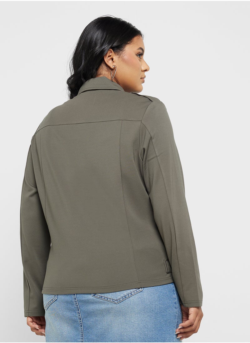 Only Carmakoma Pu Biker Jacket  - Image 2