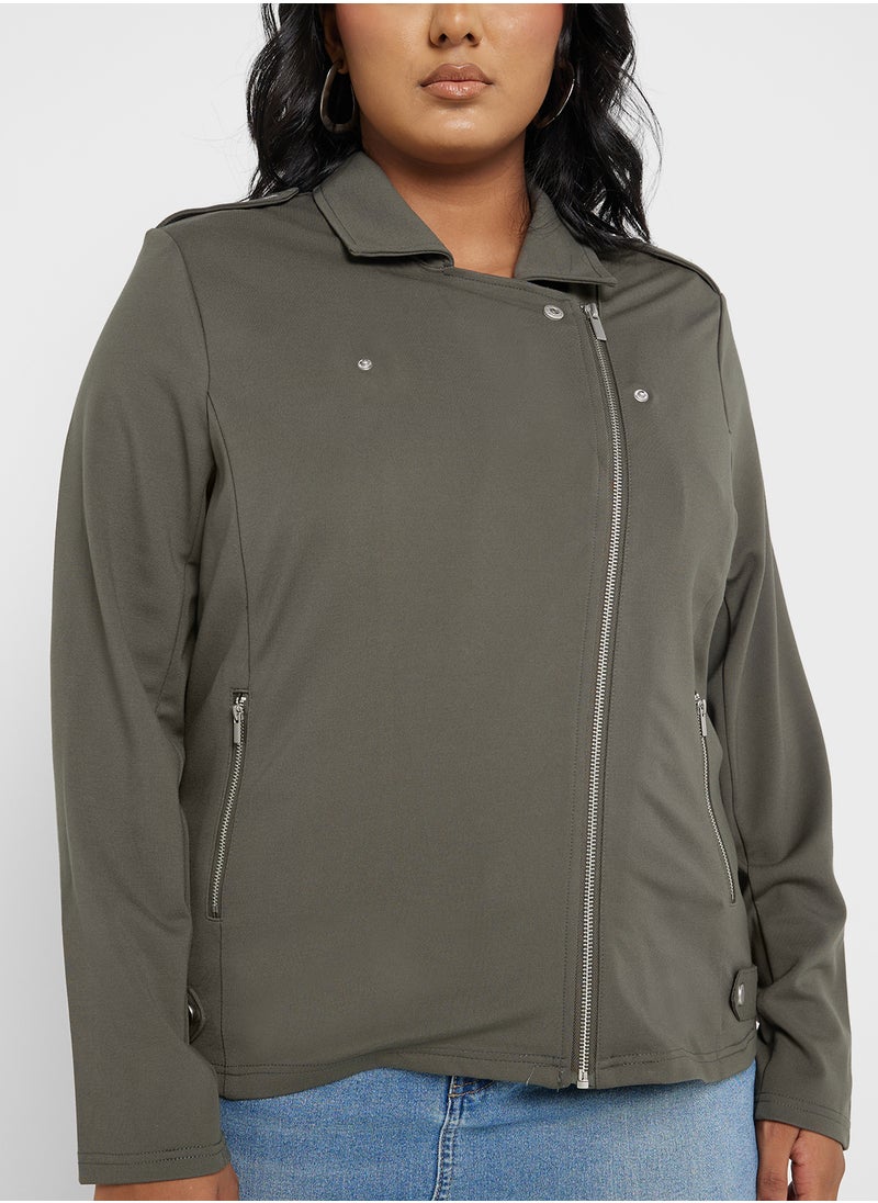 Only Carmakoma Pu Biker Jacket  - Image 3