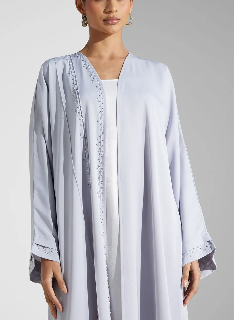 Khizana Embellished Detail Abaya With Sheila