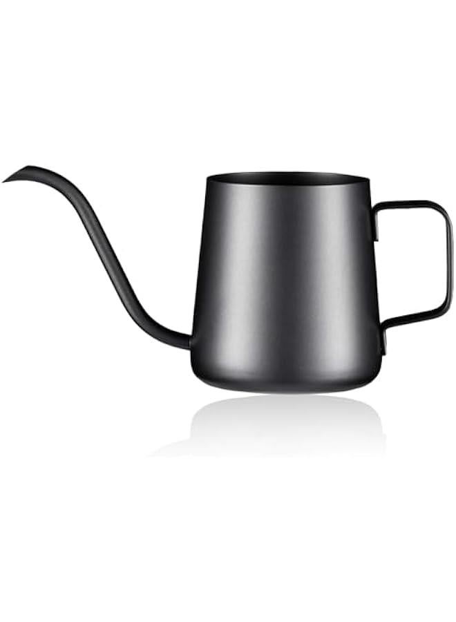 Pour Over Kettle Gooseneck Spout Coffee Tea Pot 12OZ Hanging Ear Hand Blunt Long Narrow Drip Cup for Coffee Maker Carafe, Camping Coffee Pot for Travel Coffee Maker Outdoor - Image 1
