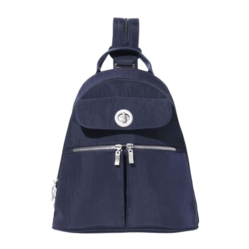 Baggallini Naples Convertible Backpack - Travel Sling Crossbody - 12" Nylon Handbag w/RFID & Padded Tablet Sleeve - Image 1