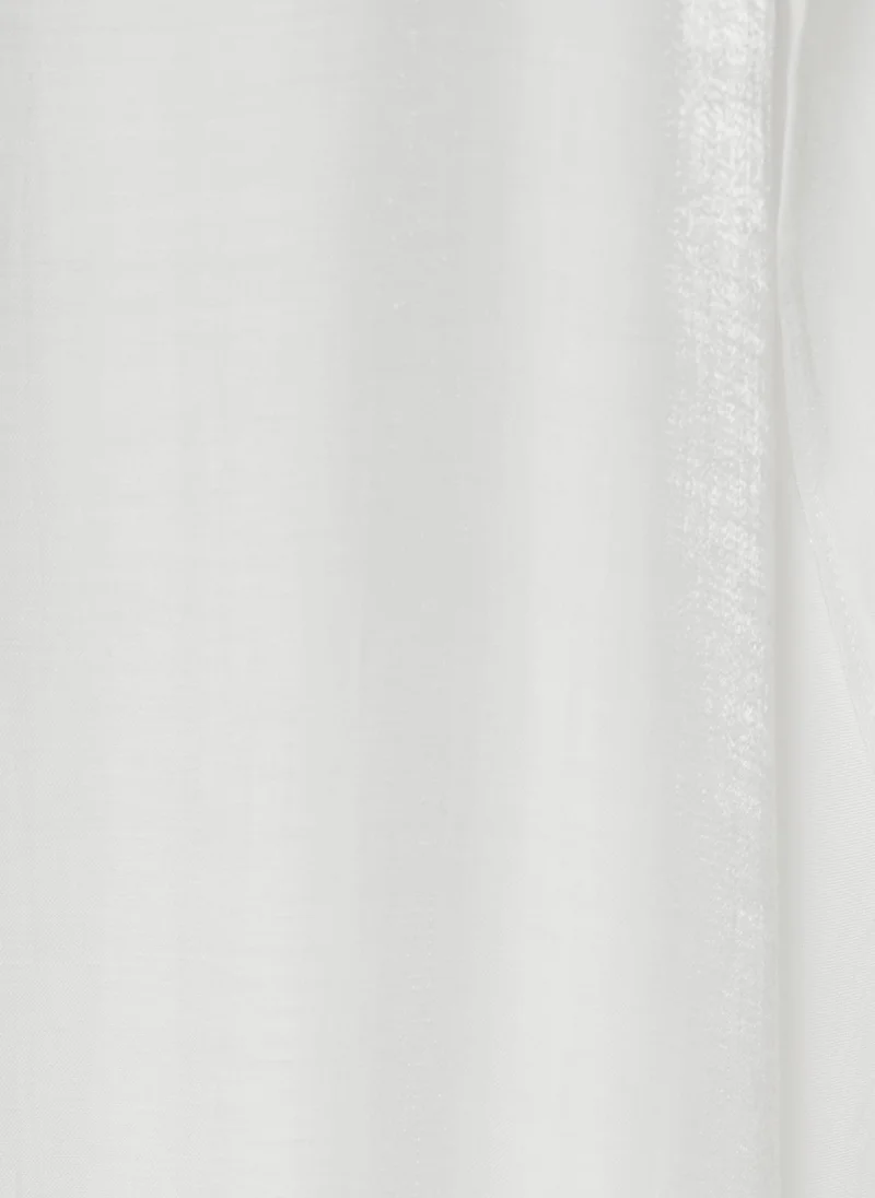 Lichi Textured maxi dress with one shoulder cape