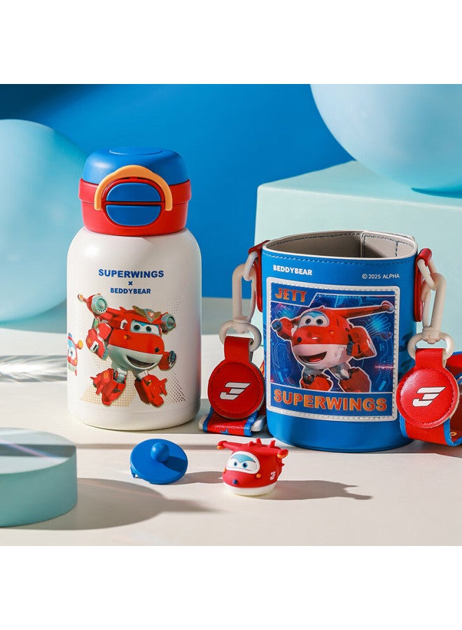 Beddybear Smiling Double-layer Insulated Children's Cup With Straw And Lid 316 Stainless Steel Large Capacity Thermos 600ml Ledi - Image 5