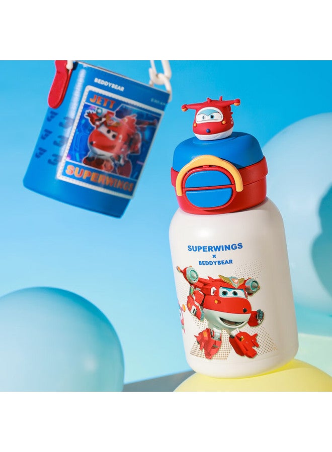 Beddybear Smiling Double-layer Insulated Children's Cup With Straw And Lid 316 Stainless Steel Large Capacity Thermos 600ml Ledi - Image 4