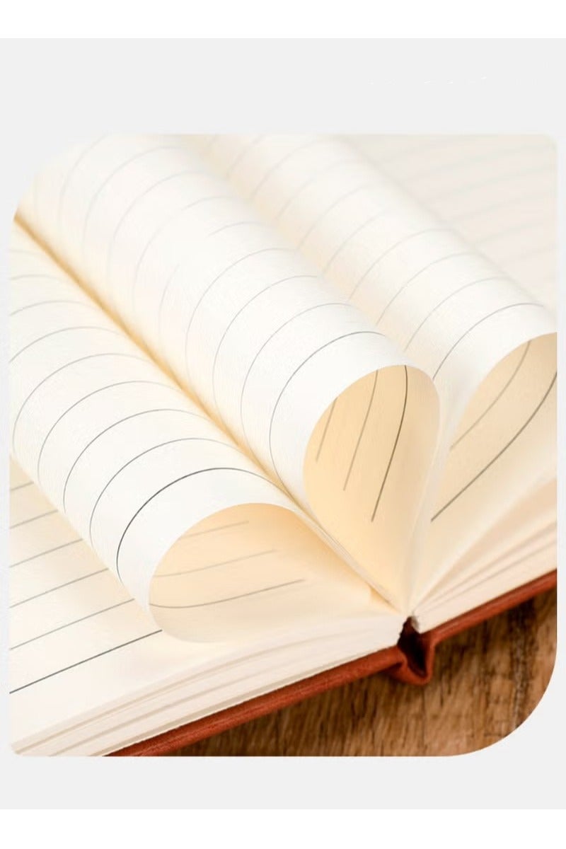 Generic Notebook,A5 Lined Leather Journal Notebook,Personalized Hardcover Journal Set with Pen &Gift Box,240 Pages 100gsm Thick Ruled Paper Daily Diary for Men Women School,Travel,Business,Work,Home Writing - Image 3