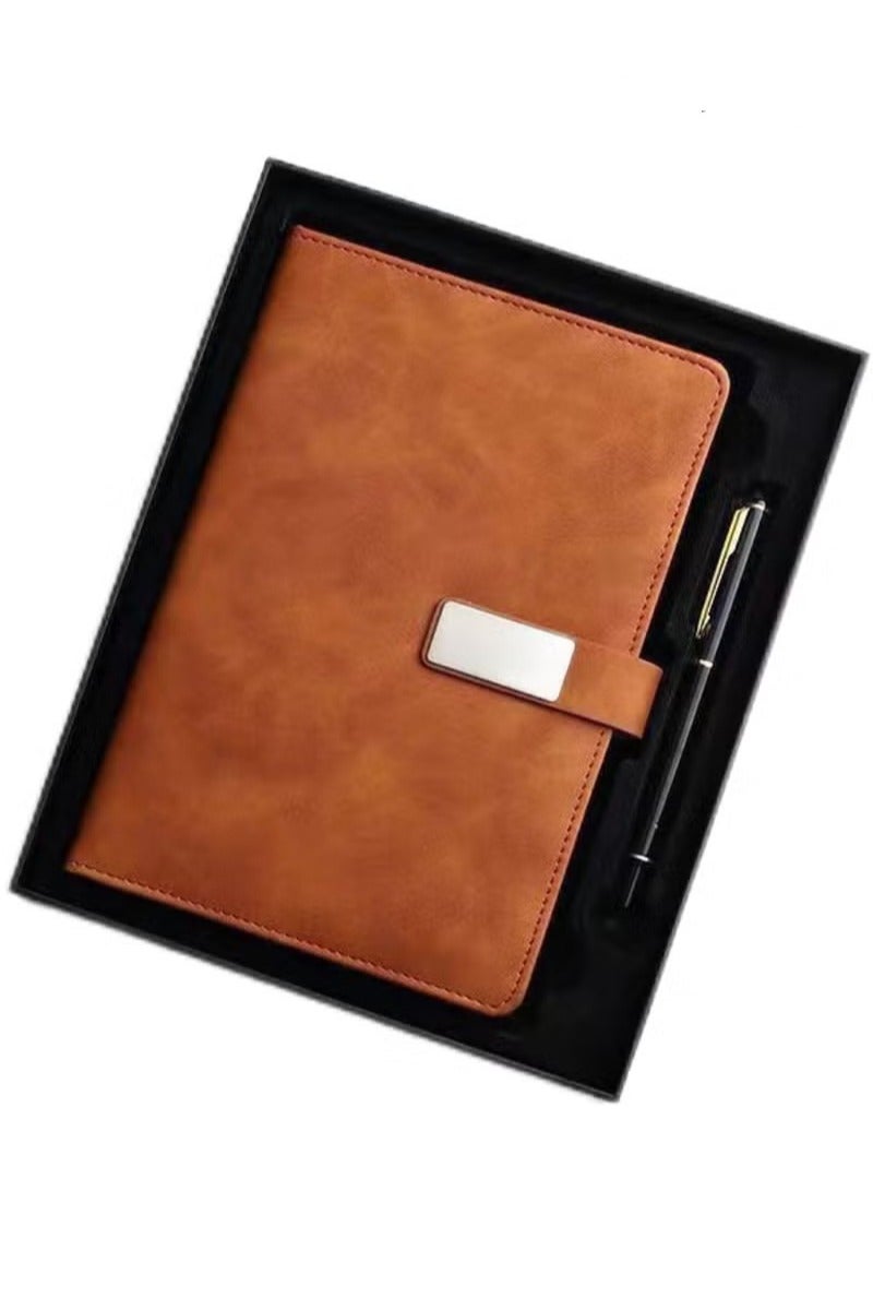 Generic Notebook,A5 Lined Leather Journal Notebook,Personalized Hardcover Journal Set with Pen &Gift Box,240 Pages 100gsm Thick Ruled Paper Daily Diary for Men Women School,Travel,Business,Work,Home Writing - Image 2